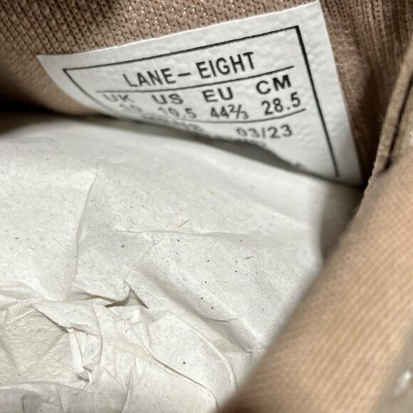 Lane-Eight Sneakers Mens 10.5 Tan Relay Trainer Athleisure Neutral Workout Cream - Picture 3 of 8